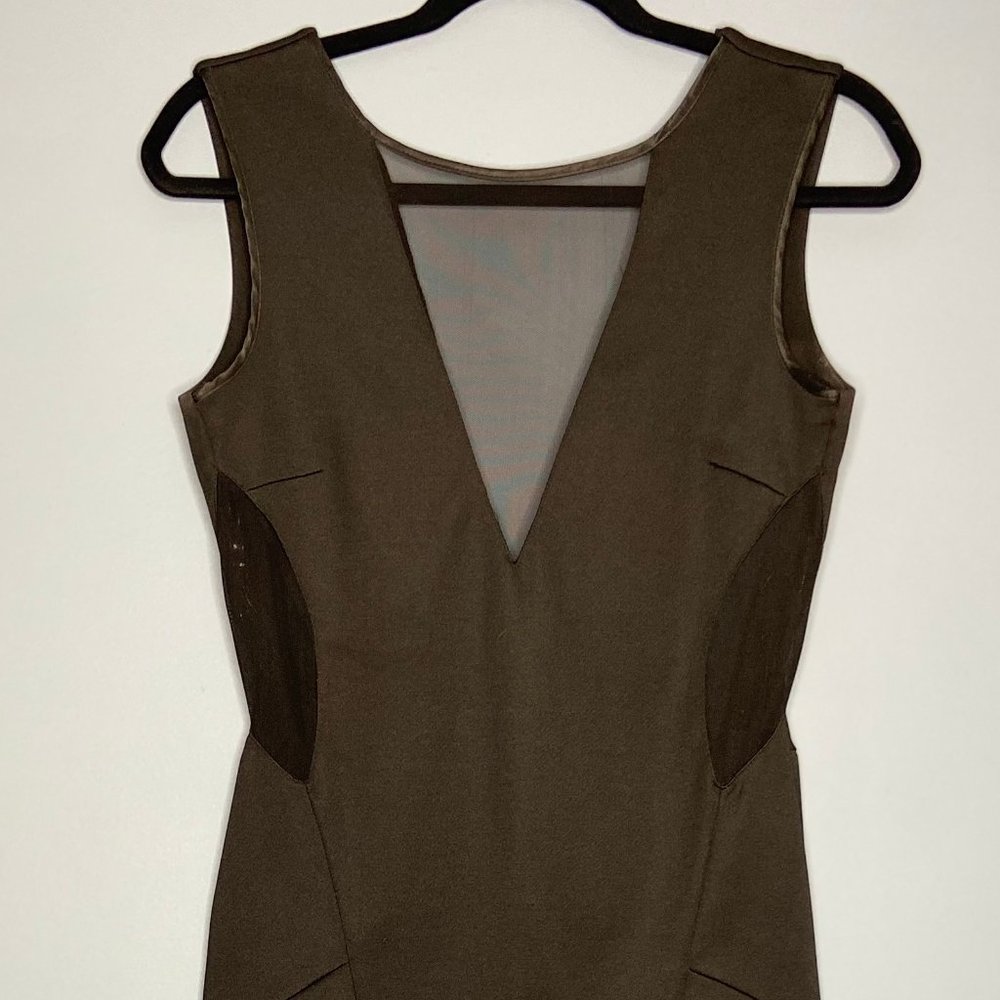 Black Sheer Cutout Bodycon Dress